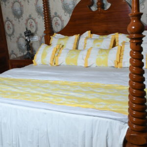Butter Yellow Shibori Percale Cover