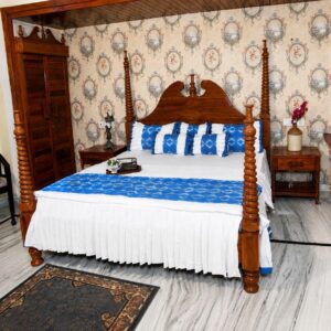 Indogo Blue Shibori Percale Cover