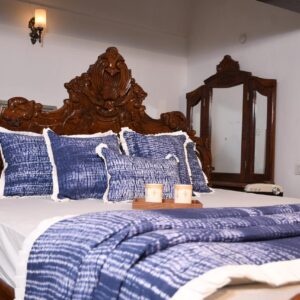 Blue Shibori Percale Cover
