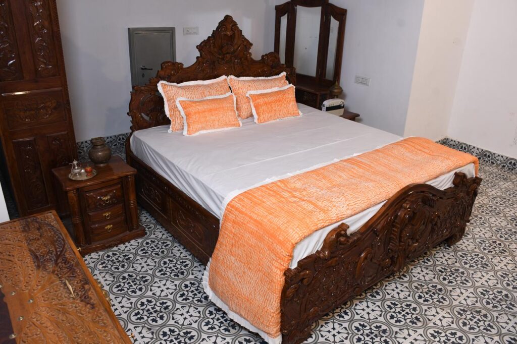 Orange Shibori Percale Duvet Cover